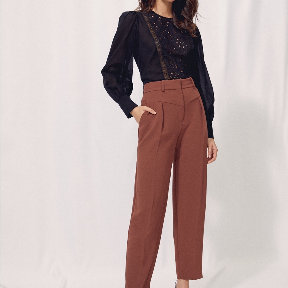 Aritzia Black and Brown Trousers